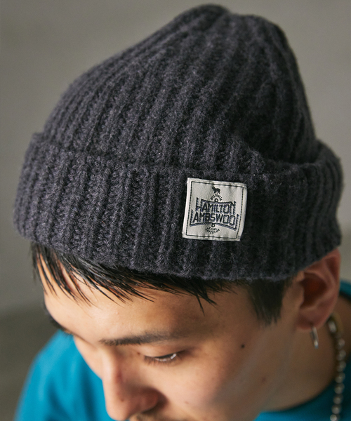 JOURNAL STANDARD relume（ジャーナルスタンダード　レリューム）の「HAMILTON WOOL ニットキャップ（ニットキャップ/ビーニー・メンズ・ブラック/グレー/ネイビー・FREE）」の12枚目の写真