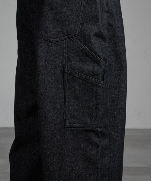 kutir（クティール）の「CURVED PAINTER WIDE DENIM PANTS／カーブペインターワイドデニムパンツ（デニムパンツ・メンズ・グレー/ブラック/カーキ/インディゴブルー・SMALL/MEDIUM/LARGE）」の17枚目の写真
