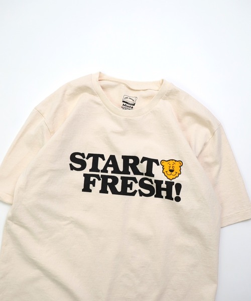 美品❗️plage MIXTA/ミクスタ Tシャツ アイボリー セール】[Mixta] mens / MIXTIGER（Tシャツ/カットソー）｜MIXTA