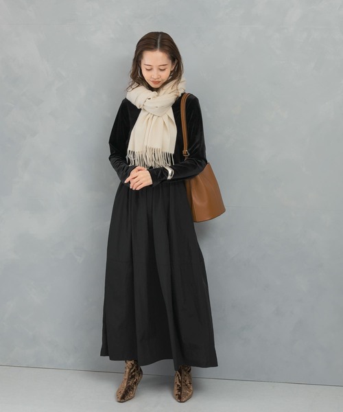 セール】『WEB限定』ベロアドッキングワンピース（ワンピース）｜URBAN