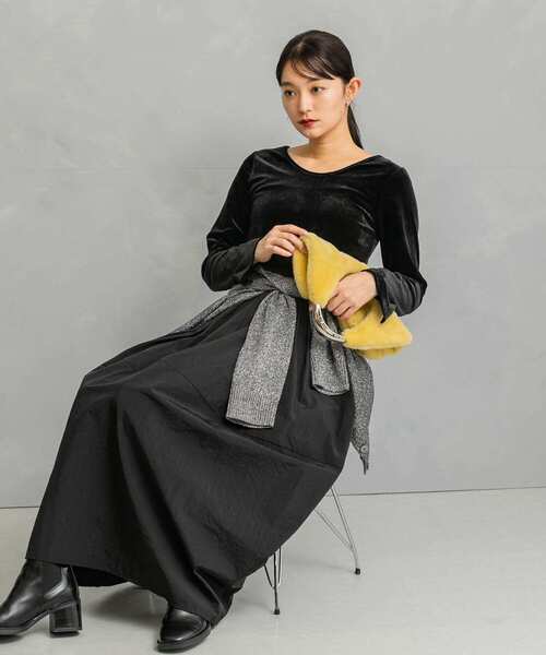 セール】『WEB限定』ベロアドッキングワンピース（ワンピース）｜URBAN