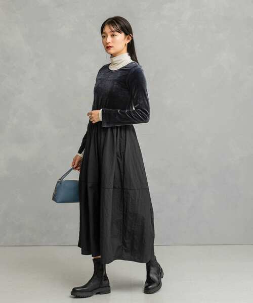 セール】『WEB限定』ベロアドッキングワンピース（ワンピース）｜URBAN