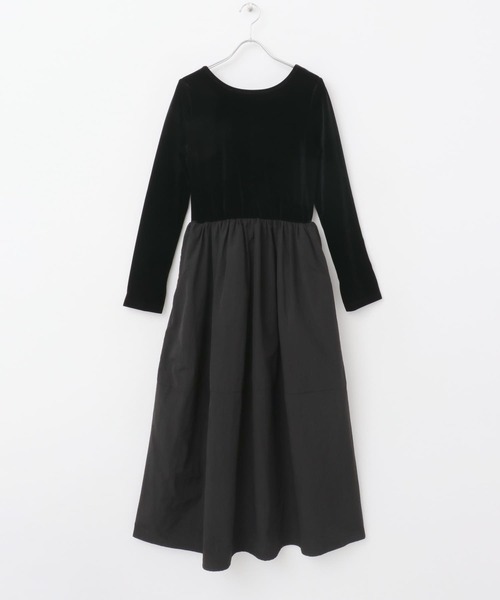 ルネ♡ベロアドッキング　ワンピース セール】『WEB限定』ベロアドッキングワンピース（ワンピース