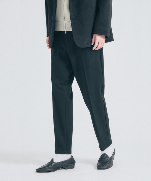 【秋冬生地/セットアップ対応】カシミヤタッチ ピーチ起毛 ストレッチ スラックスパンツ（スラックス）｜ABAHOUSE GRAY（アバハウスグレイ） 6,699円