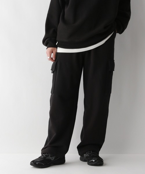 DISCUS（ディスカス）の「【DISCUS/ディスカス】ヘビーウエイトコットン/スウェットイージーカーゴパンツ（スウェットパンツ・メンズ・オフホワイト/ブラック・FREE）」の8枚目の写真