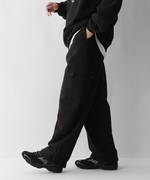 DISCUS（ディスカス）の「【DISCUS/ディスカス】ヘビーウエイトコットン/スウェットイージーカーゴパンツ（スウェットパンツ・メンズ・オフホワイト/ブラック・FREE）」の10枚目の写真