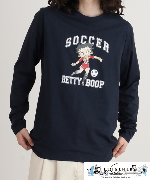 Betty Boop長Tシャツ ベティーブープ Betty Boop 長袖Tシャツ ロンT メンズ