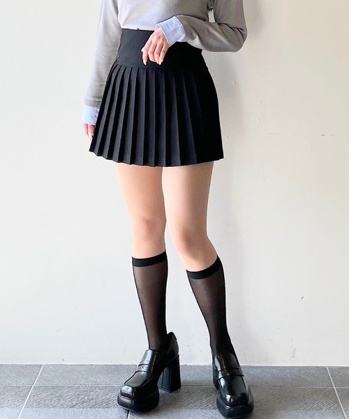 NOMAE（ノーマエ）の「ロー切替ミニプリーツスカパン（スカート）」 - WEAR