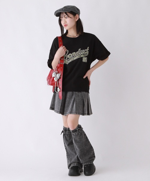 repipi armario（レピピ アルマリオ）の「デニムプリーツスカート（デニムスカート・キッズ・グレー/ブラック/ブルー・SMALL/LARGE/MEDIUM）」の9枚目の写真