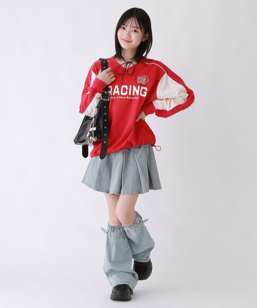 repipi armario（レピピ アルマリオ）の「デニムプリーツスカート（デニムスカート・キッズ・グレー/ブラック/ブルー・SMALL/LARGE/MEDIUM）」の14枚目の写真