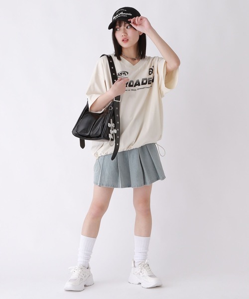 repipi armario（レピピ アルマリオ）の「デニムプリーツスカート（デニムスカート・キッズ・グレー/ブラック/ブルー・SMALL/LARGE/MEDIUM）」の16枚目の写真