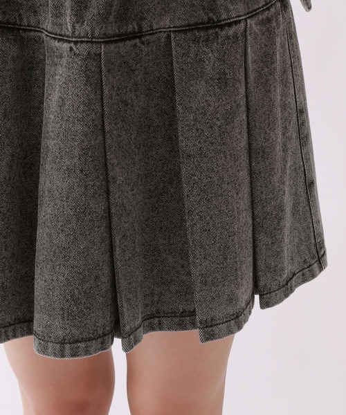 repipi armario（レピピ アルマリオ）の「デニムプリーツスカート（デニムスカート・キッズ・グレー/ブラック/ブルー・SMALL/LARGE/MEDIUM）」の19枚目の写真