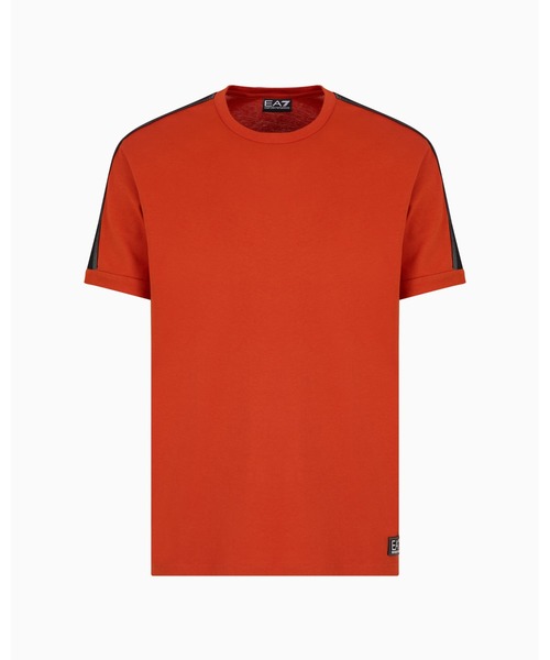 EMPORIO ARMANI EA7（エンポリオアルマーニイーエーセブン）の「【エンポリオ アルマーニ EA7】Logo Series Tシャツ コットンジャージー（Tシャツ/カットソー・メンズ・ブラック/オレンジ系/キナリ・XX-LARGE/X-LARGE/SMALL/MEDIUM/LARGE/X-SMALL）」の7枚目の写真