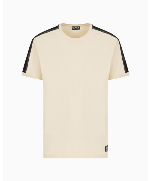 EMPORIO ARMANI EA7（エンポリオアルマーニイーエーセブン）の「【エンポリオ アルマーニ EA7】Logo Series Tシャツ コットンジャージー（Tシャツ/カットソー・メンズ・ブラック/オレンジ系/キナリ・XX-LARGE/X-LARGE/SMALL/MEDIUM/LARGE/X-SMALL）」の12枚目の写真