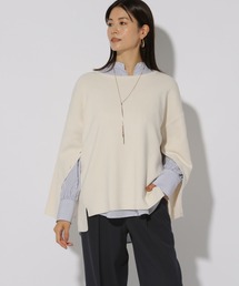 Elura | ＜セットアップ対応＞毛玉しらずケープ風プルオーバー/243842(ニット/セーター)