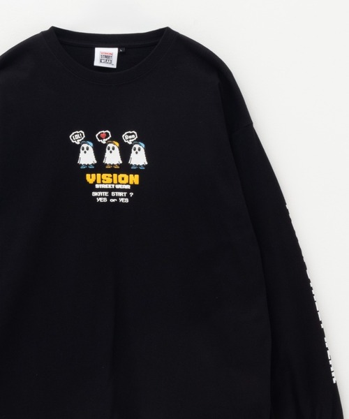 VISION STREET WEAR(ヴィジョンストリートウェア)の「【VISION STREET WEAR 】ゴースト長袖Tシャツ(Tシャツ/カットソー・メンズ・ホワイト系2/ホワイト系1/ブラック系2/ライトグレー系1/ライトグレー系2/ブラック系1・L/M)」の4枚目の写真