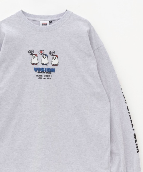 VISION STREET WEAR(ヴィジョンストリートウェア)の「【VISION STREET WEAR 】ゴースト長袖Tシャツ(Tシャツ/カットソー・メンズ・ホワイト系2/ホワイト系1/ブラック系2/ライトグレー系1/ライトグレー系2/ブラック系1・L/M)」の5枚目の写真
