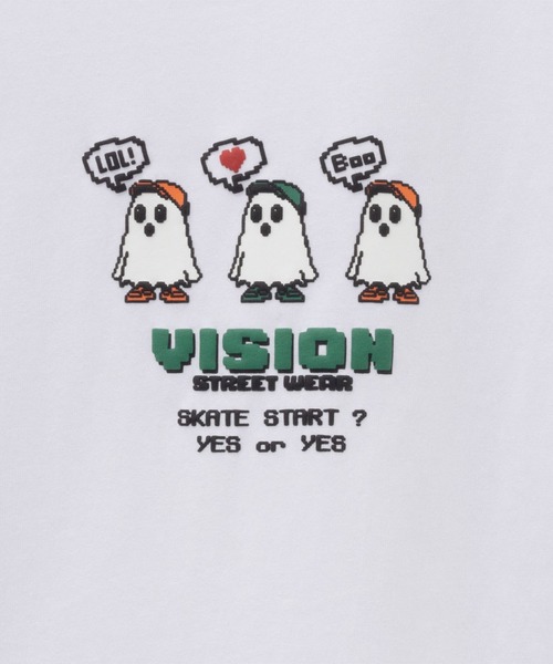 VISION STREET WEAR(ヴィジョンストリートウェア)の「【VISION STREET WEAR 】ゴースト長袖Tシャツ(Tシャツ/カットソー・メンズ・ホワイト系2/ホワイト系1/ブラック系2/ライトグレー系1/ライトグレー系2/ブラック系1・L/M)」の9枚目の写真