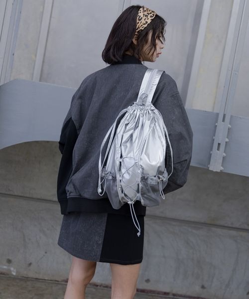 PAGEBOY（ページボーイ）の「2WAYライトリュック（バックパック/リュック・レディース・ブラック/シルバー・FREE）」の22枚目の写真