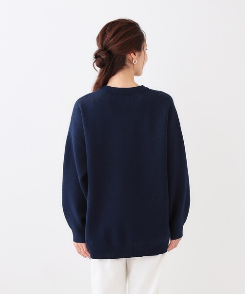 Cutie Blonde（キューティーブロンド）の「お花×ロゴ ゆるシルエットニット（ニット/セーター・レディース・オレンジ系/ネイビー/アイボリー・00）」の18枚目の写真