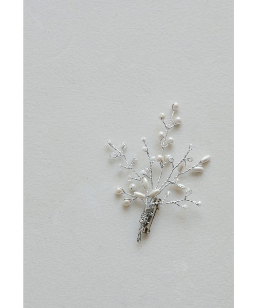 リーフモチーフブローチ コサージュ フォーマル セレモニー 結婚式