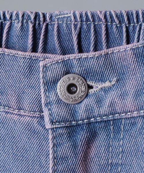 NILWAY（ニルウェイ）の「ケミカル ヴィンテージ メイク スラブバギー グランジ デニムパンツ（デニムパンツ・メンズ・ブラウン/ピンク/ブルー系/ブラック系/オリーブ系/オリーブ・X-LARGE/MEDIUM/SMALL/LARGE）」の13枚目の写真