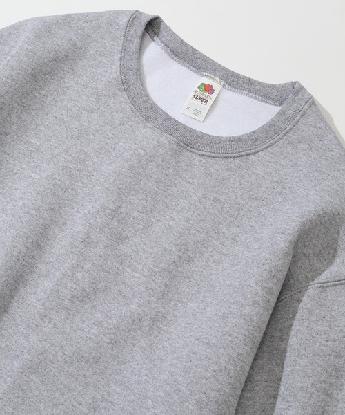 FRUIT OF THE LOOM(フルーツオブザルーム)の「【FRUIT OF THE LOOM/フルーツオブザルーム】SUPER COTTON SWEAT SHIRT/スーパーコットン クルーネック スウェット(スウェット・メンズ・ブラック/ネイビー/杢グレー・XL/L/M/S)」の12枚目の写真