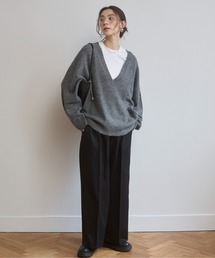 ANGIE | 2タック センタープレスワイド スラックス(スラックス)