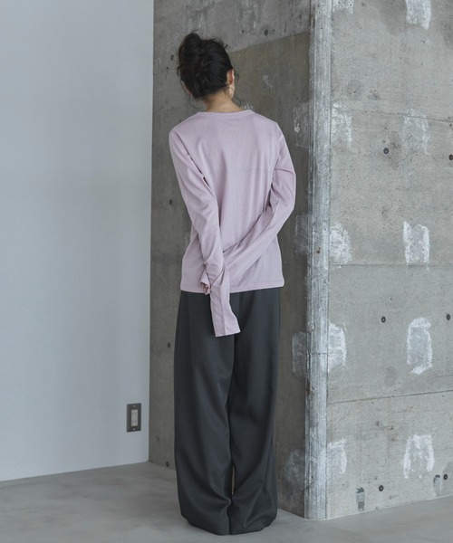 ☆ご予約専用ページです☆ 4size展開/セットアップ可】ダブルタックワイドスラックス