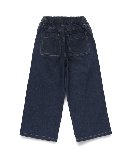綿100％】デニムワイドパンツ（デニムパンツ）｜branshes