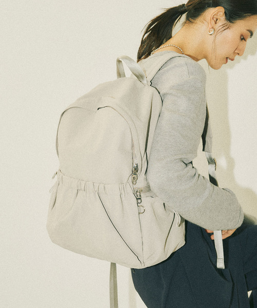 TRIP.INN】 ギャザーポケットリュック（バックパック/リュック