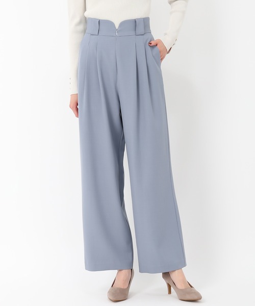 MISCH MASCH（ミッシュマッシュ）の「チェーンリボンベルト付きワイドパンツ（その他パンツ・レディース・ブルー/アイボリー/ライトグレー・S/M）」の18枚目の写真