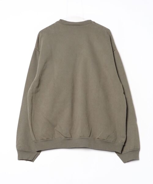 fridge（フリッジ）の「【MINE】マイン PIGMENT DYE/GARAMENT DYE SWEAT CREW NECK 14OZ（スウェット・メンズ・オリーブ/ブラック系その他・4/2/3/5/1）」の3枚目の写真