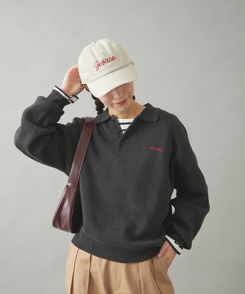 GEVACO（ゲバコ）の「【GEVACO】チェーン刺繍ロゴキャップ（キャップ・レディース・ベージュ/ブルー/ネイビー・ONE SIZE）」の14枚目の写真