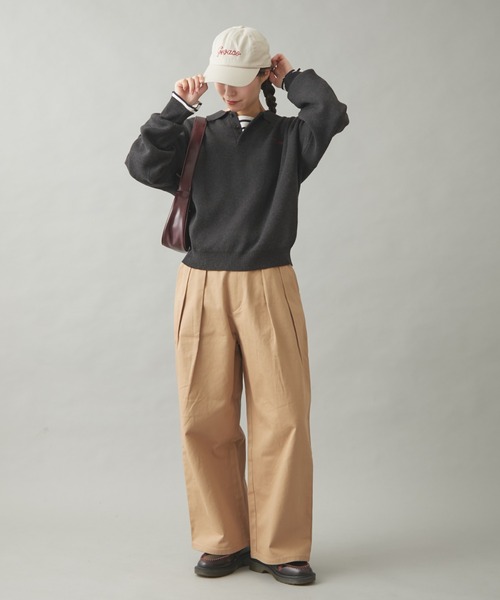 GEVACO（ゲバコ）の「【GEVACO】チェーン刺繍ロゴキャップ（キャップ・レディース・ベージュ/ブルー/ネイビー・ONE SIZE）」の16枚目の写真