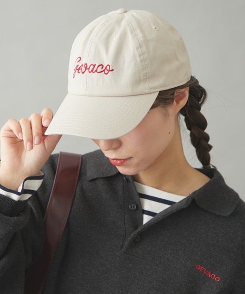 GEVACO（ゲバコ）の「【GEVACO】チェーン刺繍ロゴキャップ（キャップ・レディース・ベージュ/ブルー/ネイビー・ONE SIZE）」の13枚目の写真