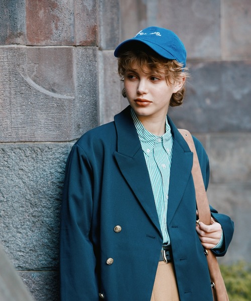 GEVACO（ゲバコ）の「【GEVACO】チェーン刺繍ロゴキャップ（キャップ・レディース・ベージュ/ブルー/ネイビー・ONE SIZE）」の11枚目の写真