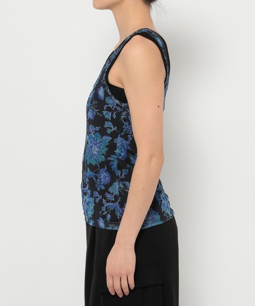 タンクトップ ノースリーブ フラワーガラレイヤードタンク(HARE) レディース HARE｜フラワーガラレイヤードタンクトップ | Rakuten Fashion