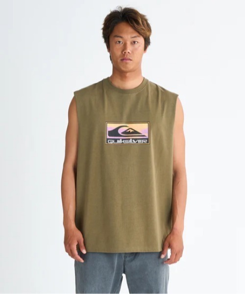 Quiksilver（クイックシルバー）の「GRADIENT SLY /クイックシルバーロゴプリントタンクトップ（タンクトップ・メンズ・ブラック/ホワイト/ミント/グリーン・X-LARGE/MEDIUM/LARGE）」の3枚目の写真