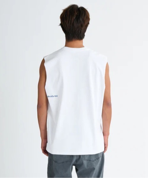 Quiksilver（クイックシルバー）の「GRADIENT SLY /クイックシルバーロゴプリントタンクトップ（タンクトップ・メンズ・ブラック/ホワイト/ミント/グリーン・X-LARGE/MEDIUM/LARGE）」の5枚目の写真