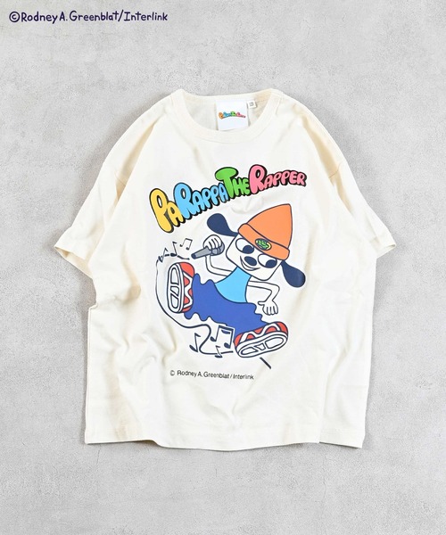 MARKEY'S(マーキーズ)の「【パラッパラッパー】別注 プリントTee(Tシャツ/カットソー・キッズ・オフホワイト/ブルー/チャコール・80/90/95/100/110/120/130/140/150)」の2枚目の写真