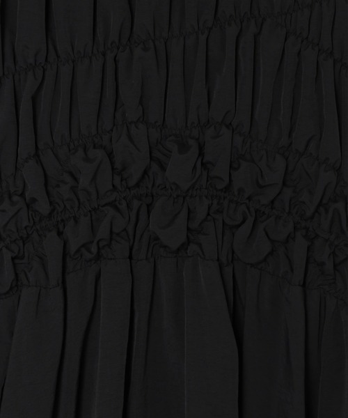 UN3D.(アンスリード)の「UN3D./アンスリード/WAVE GATHER SK/ウェーブギャザースカート/5225208014(スカート・レディース・ホワイト/ブラック・36)」の3枚目の写真