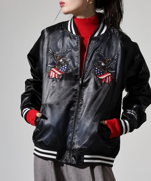 FUNALIVE(ファンアライブ)の「WS select ED HARDY スカジャン(その他アウター・メンズ・ブラック系1/ブラック系/ブラック・L/XL/M)」の4枚目の写真