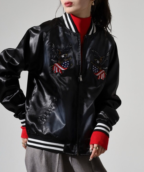 FUNALIVE(ファンアライブ)の「WS select ED HARDY スカジャン(その他アウター・メンズ・ブラック系1/ブラック系/ブラック・L/XL/M)」の5枚目の写真