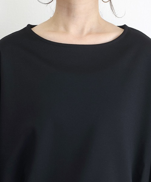 Aletta vita(アレッタビータ)の「ポンチサイドファスナー袖タックプルオーバー(Tシャツ/カットソー・レディース・オフホワイト/ベージュ/ブラウン/ブラック/チャコール・FREE)」の18枚目の写真
