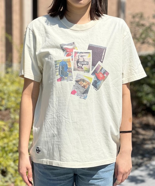 CHUMS（チャムス）の「【CHUMS】 かせきさいだぁ Instant Photo T-Shirt カセキサイダァインスタントフォトティーシャツ（Tシャツ/カットソー・メンズ・ホワイト/レッド/ブルー・LARGE/MEDIUM/X-LARGE）」の5枚目の写真