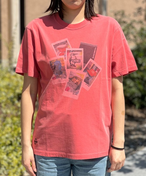 CHUMS（チャムス）の「【CHUMS】 かせきさいだぁ Instant Photo T-Shirt カセキサイダァインスタントフォトティーシャツ（Tシャツ/カットソー・メンズ・ホワイト/レッド/ブルー・LARGE/MEDIUM/X-LARGE）」の7枚目の写真