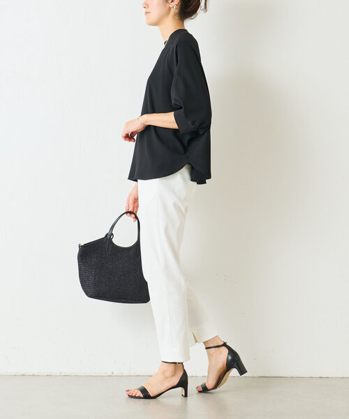 BEARDSLEY（ビアズリー）の「撥水チノパンツ（その他パンツ・レディース・ホワイト/ネイビー・FREE）」の4枚目の写真