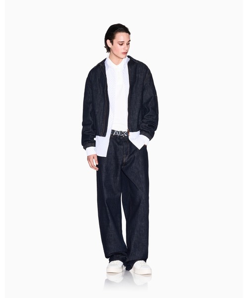 ARMANI EXCHANGE（アルマーニエクスチェンジ）の「【A|X アルマーニ エクスチェンジ】マイクロジャカード 長袖シャツ/REGULAR（シャツ/ブラウス・メンズ・ネイビー/オフホワイト・LARGE/MEDIUM/X-LARGE/SMALL/X-SMALL/XX-LARGE）」の9枚目の写真