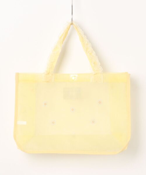 Kids Foret（キッズフォーレ）の「ハート・お花刺繍プールバッグ（スイムグッズ・キッズ・ピンク/イエロー・FREE）」の3枚目の写真